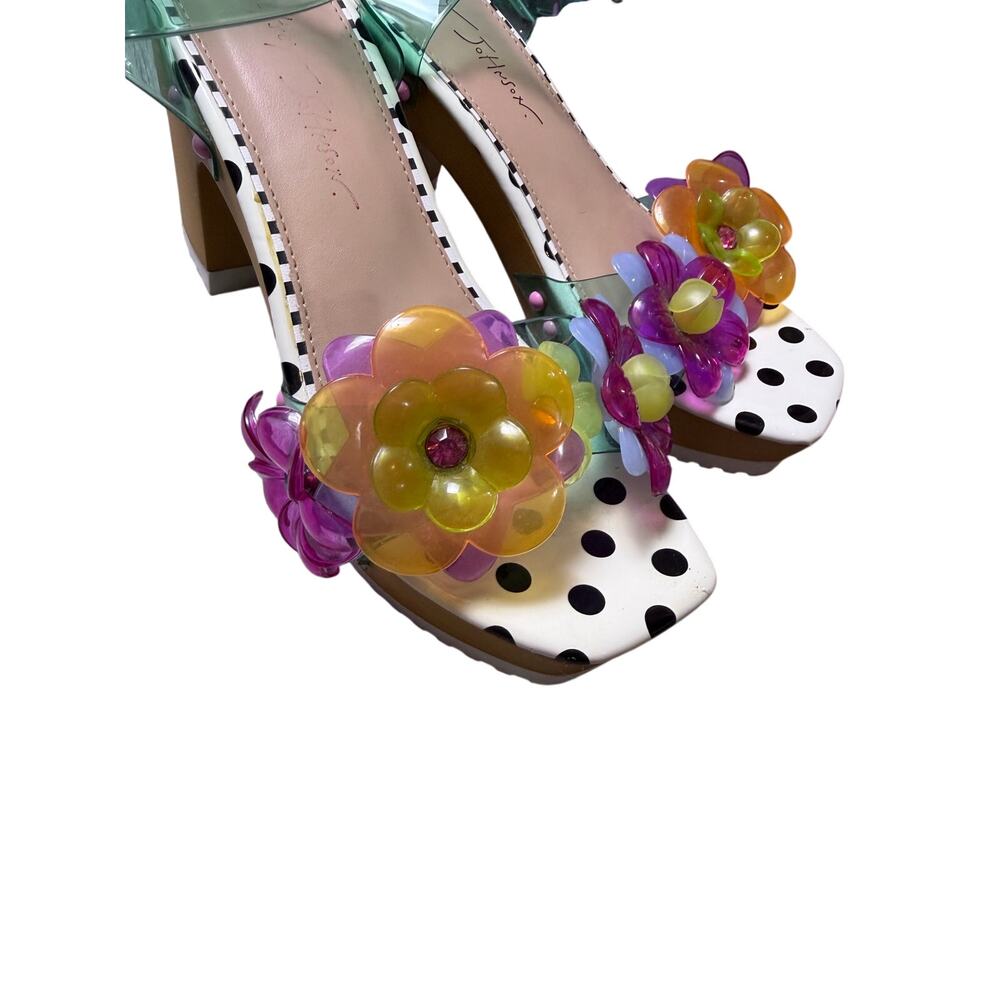Betsey Johnson Floryn Flower-Embellished Platform Heeled Sandal - Picture 5 of 12